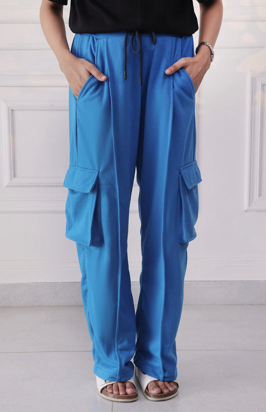 Casual Terry Cargo Pants
