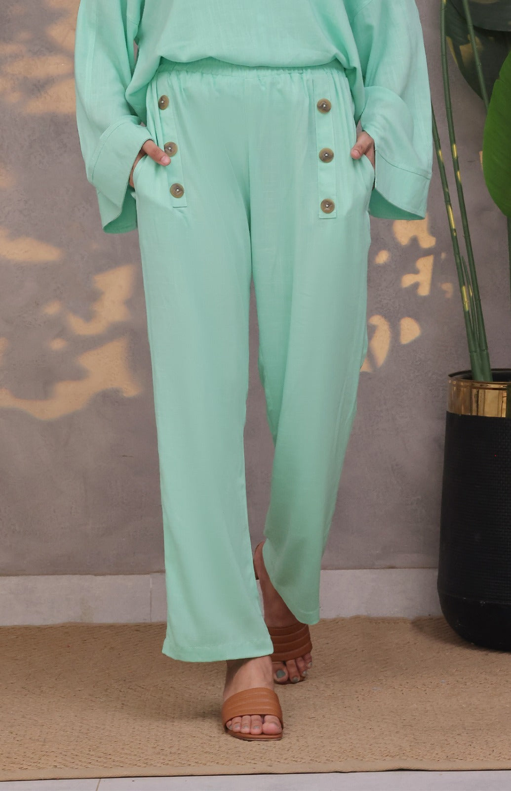 Flowy linen pants