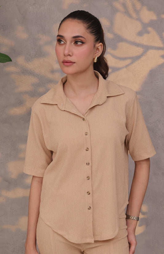 Textured Stretch Shirt