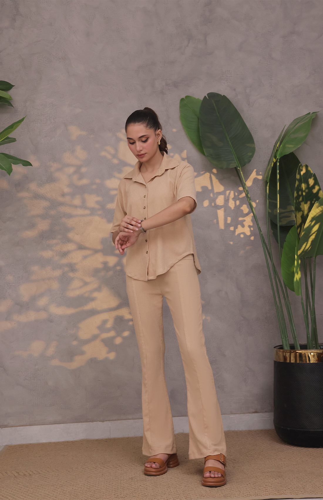Textured Stretch Shirt