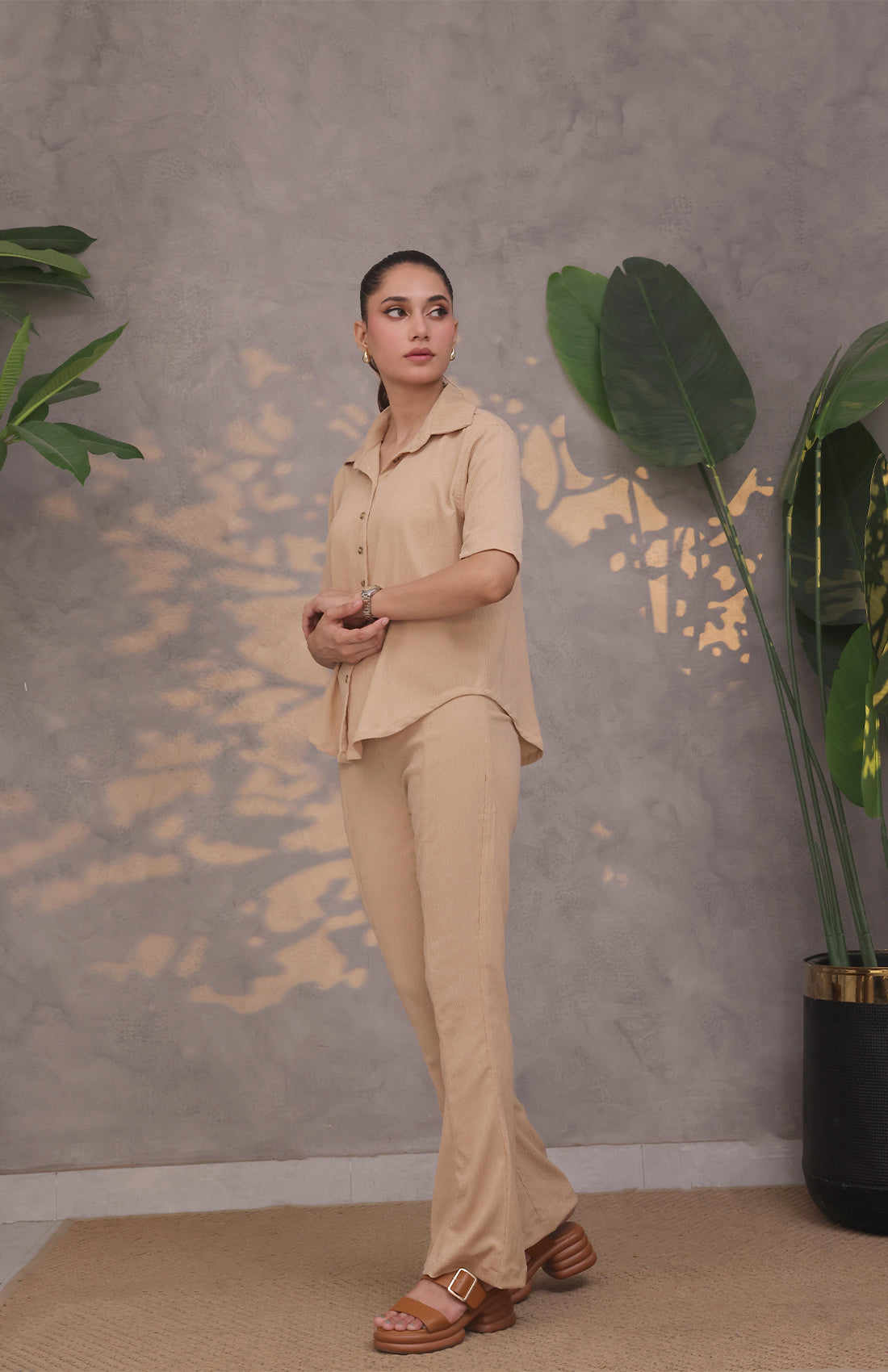 Textured Stretch Shirt