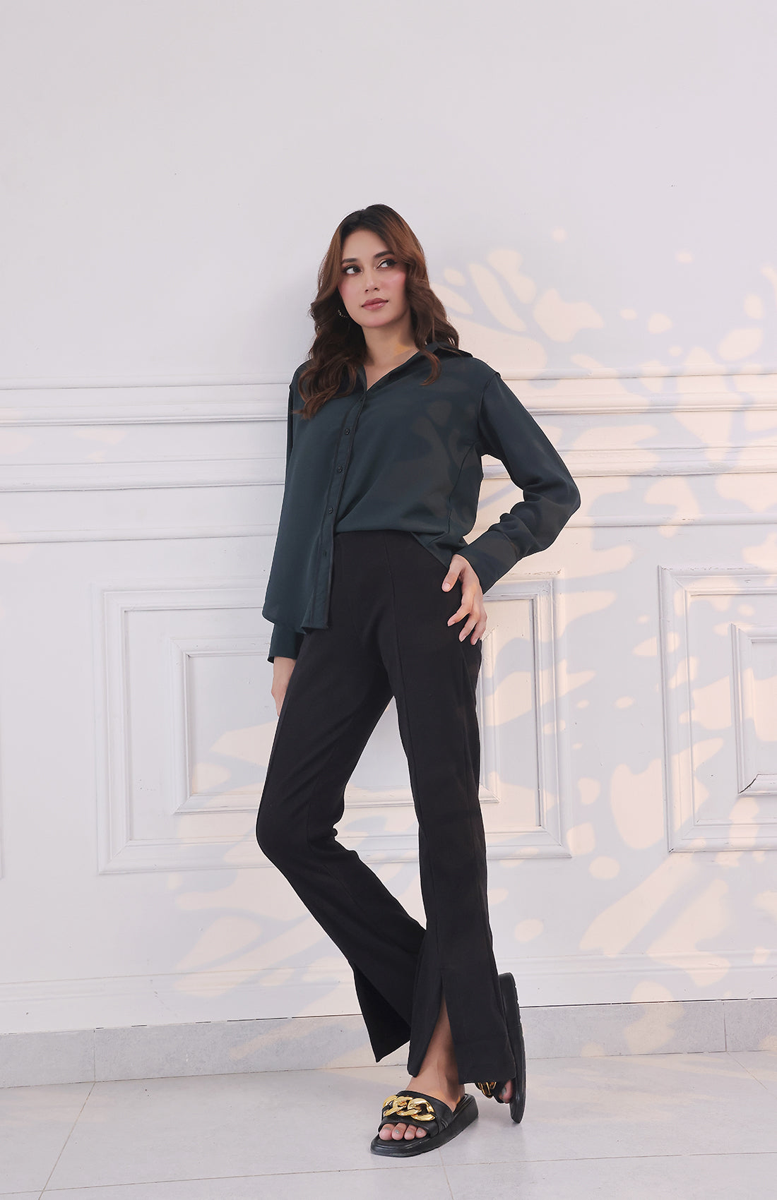 Contrast Trim Shirt