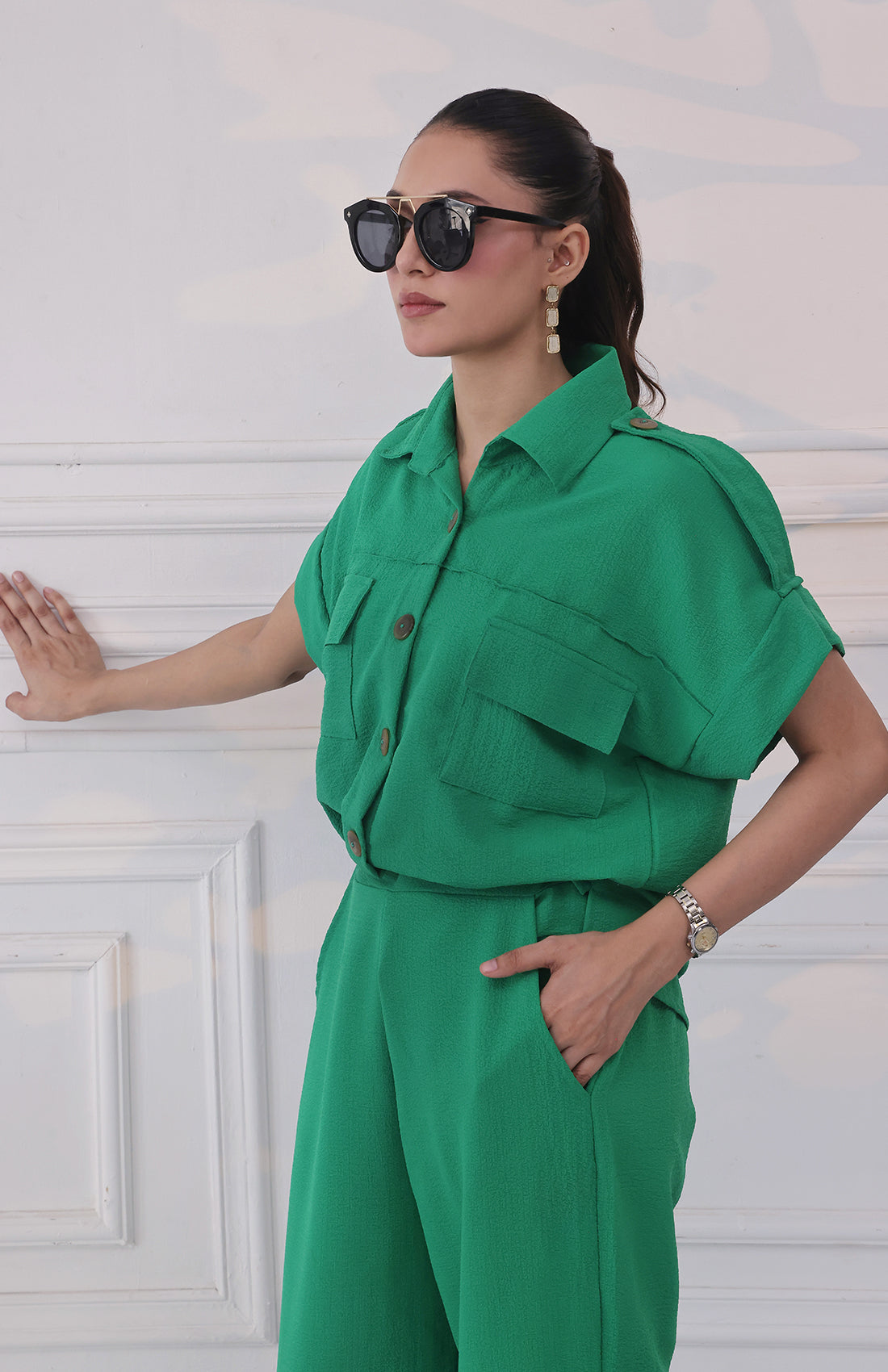 Textured Utility Shirt