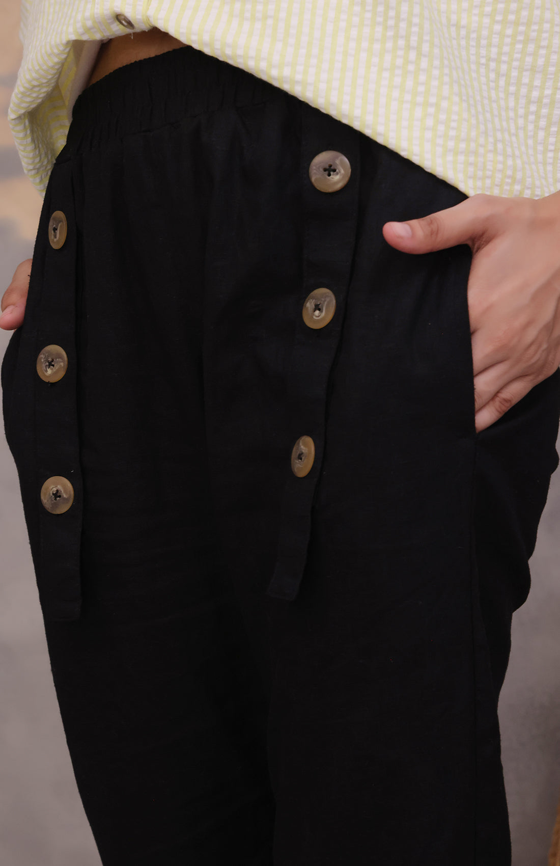 Wide Sleeve Striped Shirt