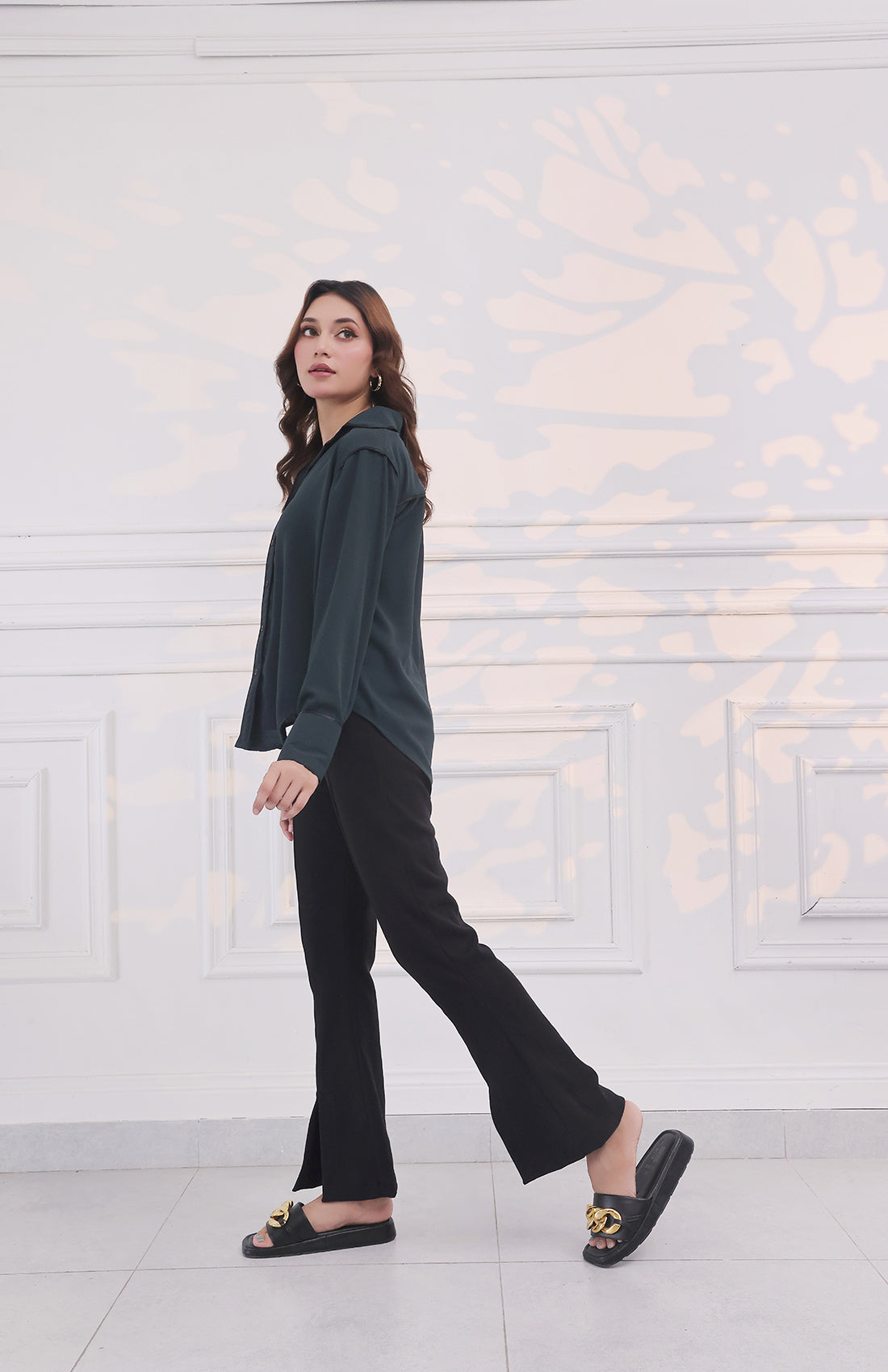 Contrast Trim Shirt