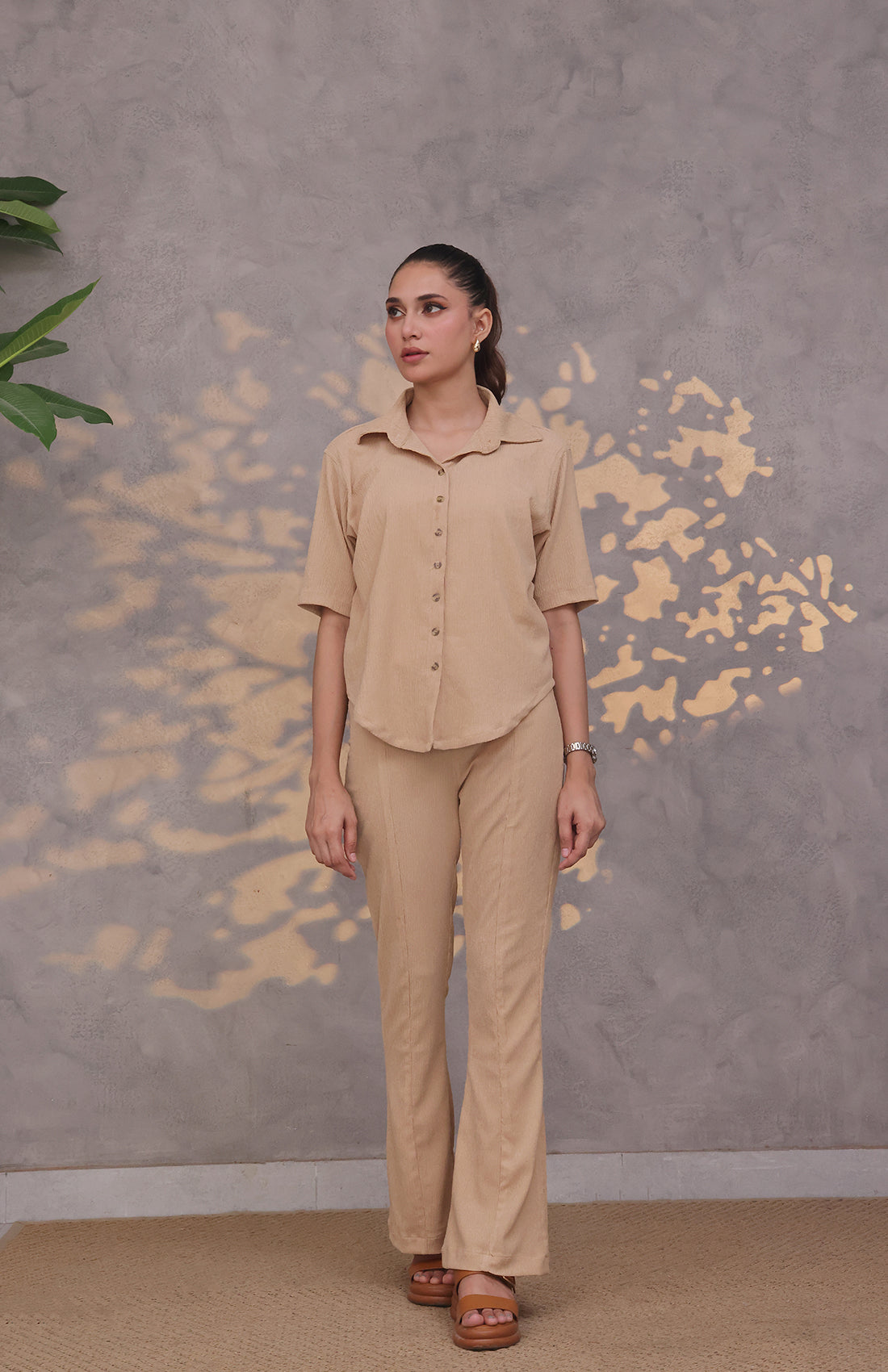 Textured Stretch Shirt