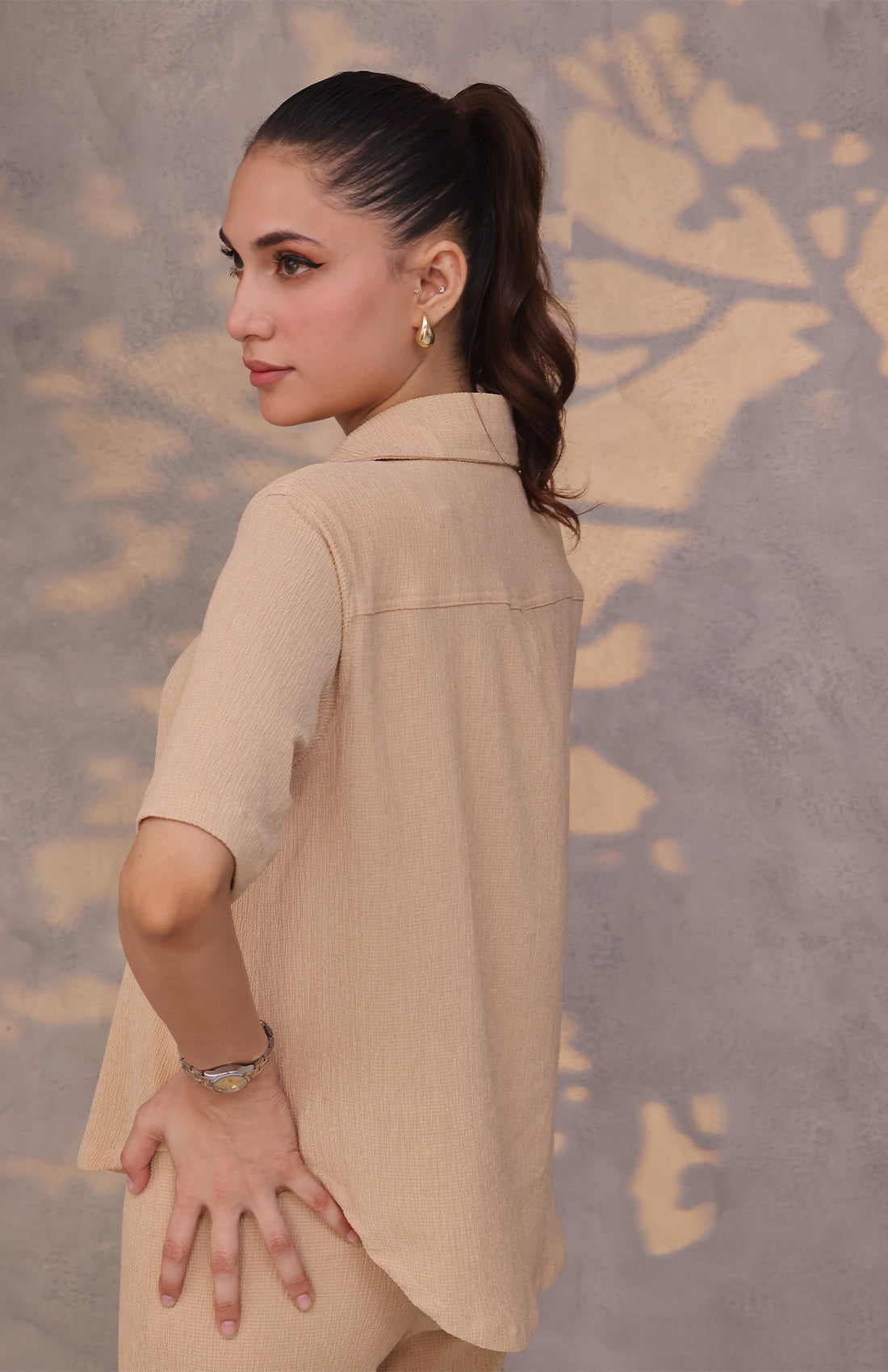 Textured Stretch Shirt