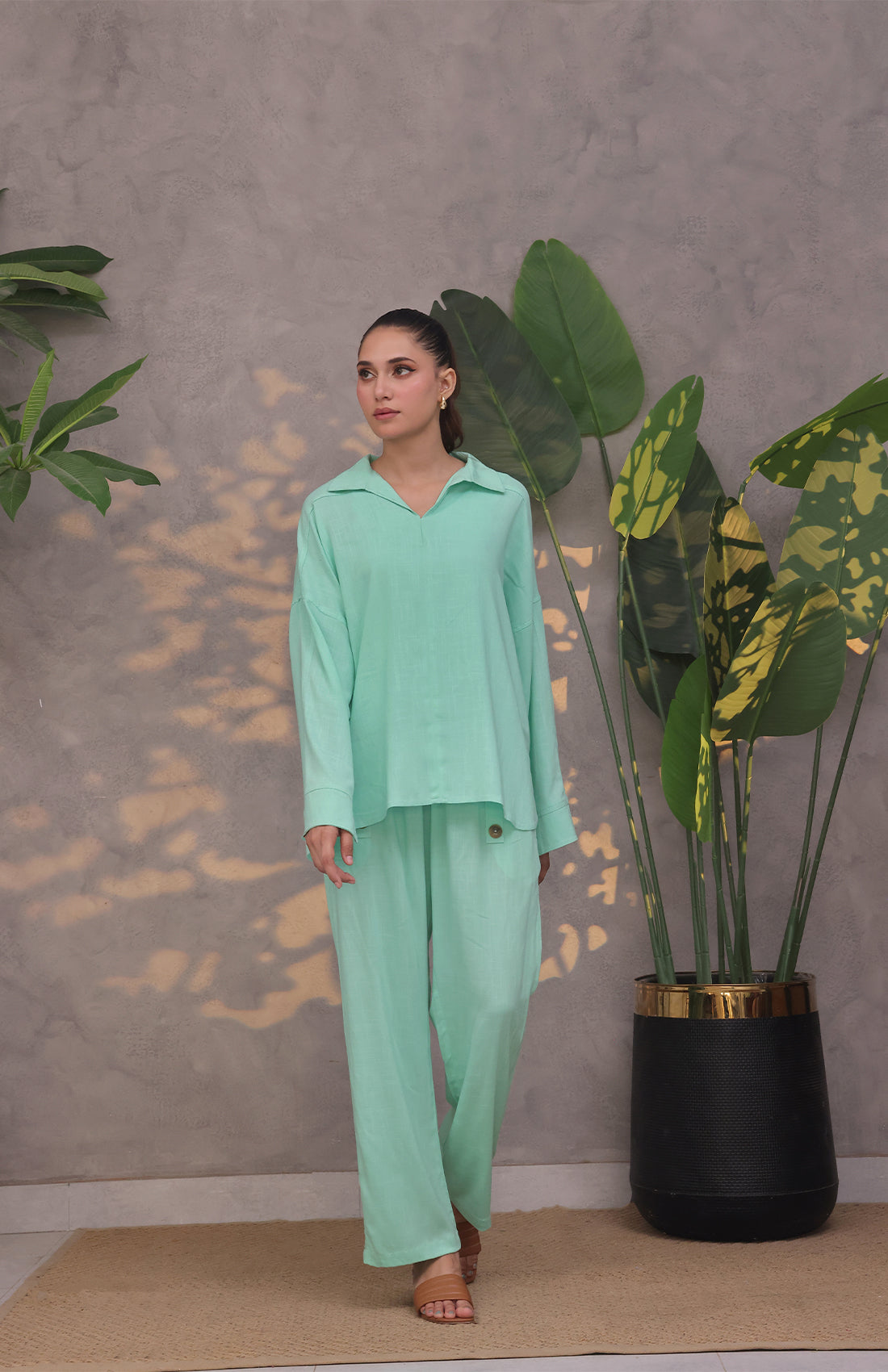 Flowy linen top