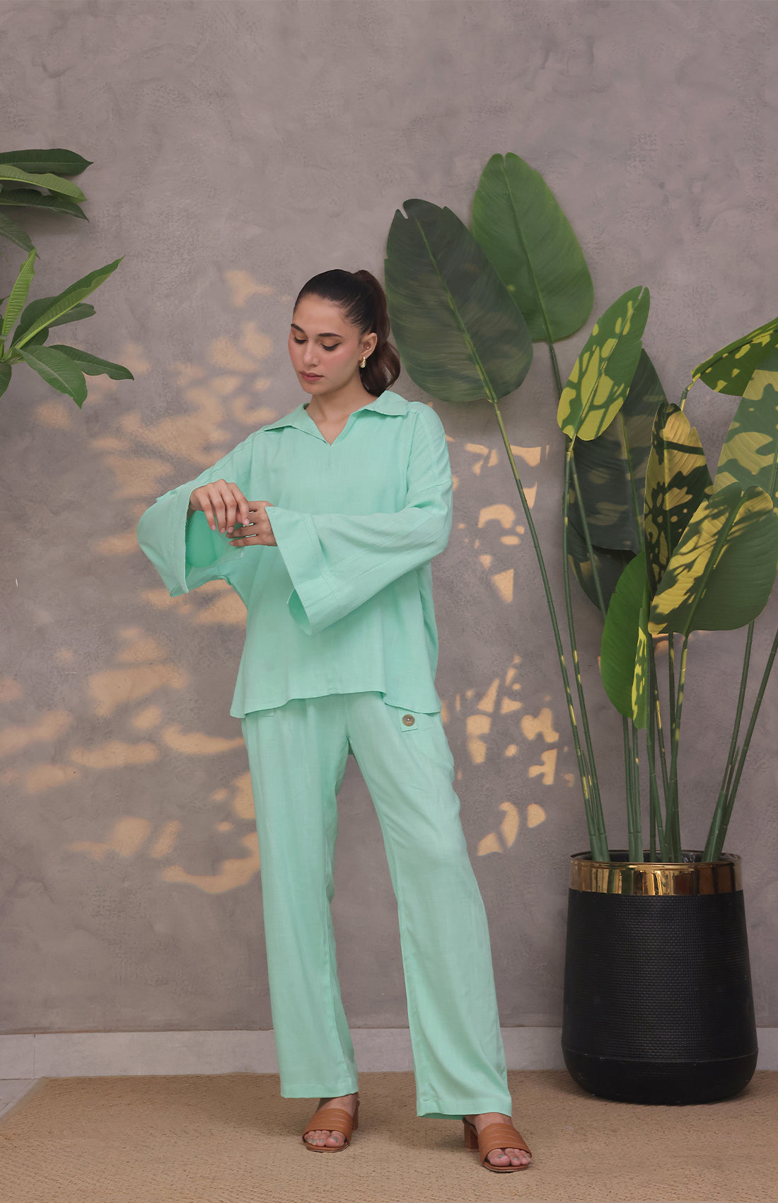 Flowy linen top