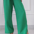 Textured Utility Wide-Leg Pants