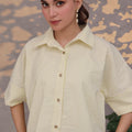Wide Sleeve Striped Shirt