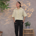Wide Sleeve Striped Shirt