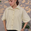 Wide Sleeve Striped Shirt