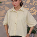 Wide Sleeve Striped Shirt